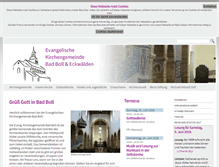 Tablet Screenshot of ev-kirche-boll.de